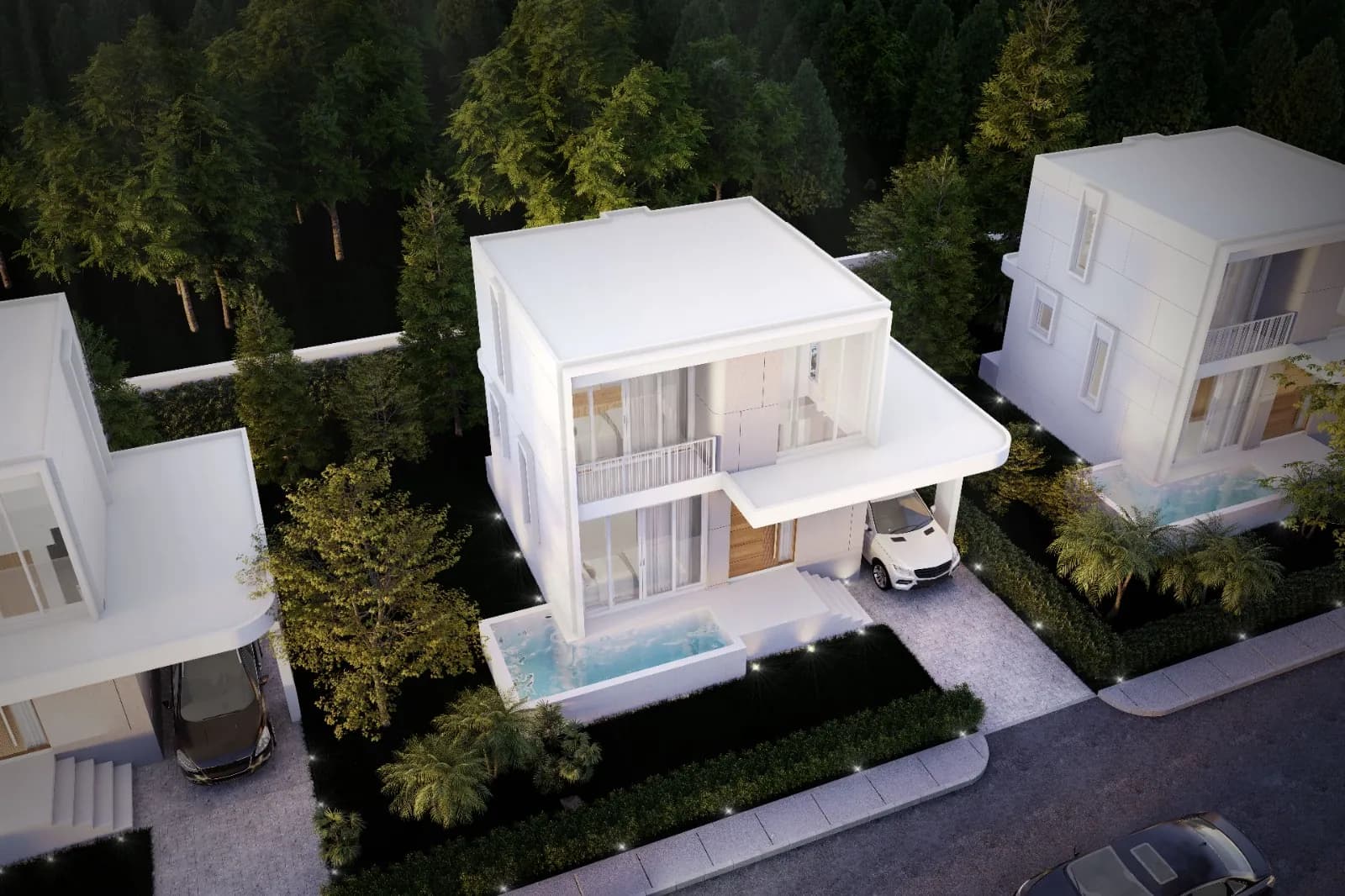 VIP Space Odyssey, Phuket: aerial view of a private-pool villa (rendering)