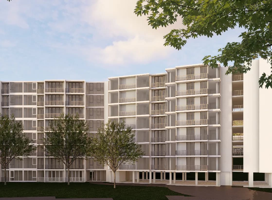 VIP Space Odyssey, Phuket: residential facade facing a landscaped courtyard (rendering)