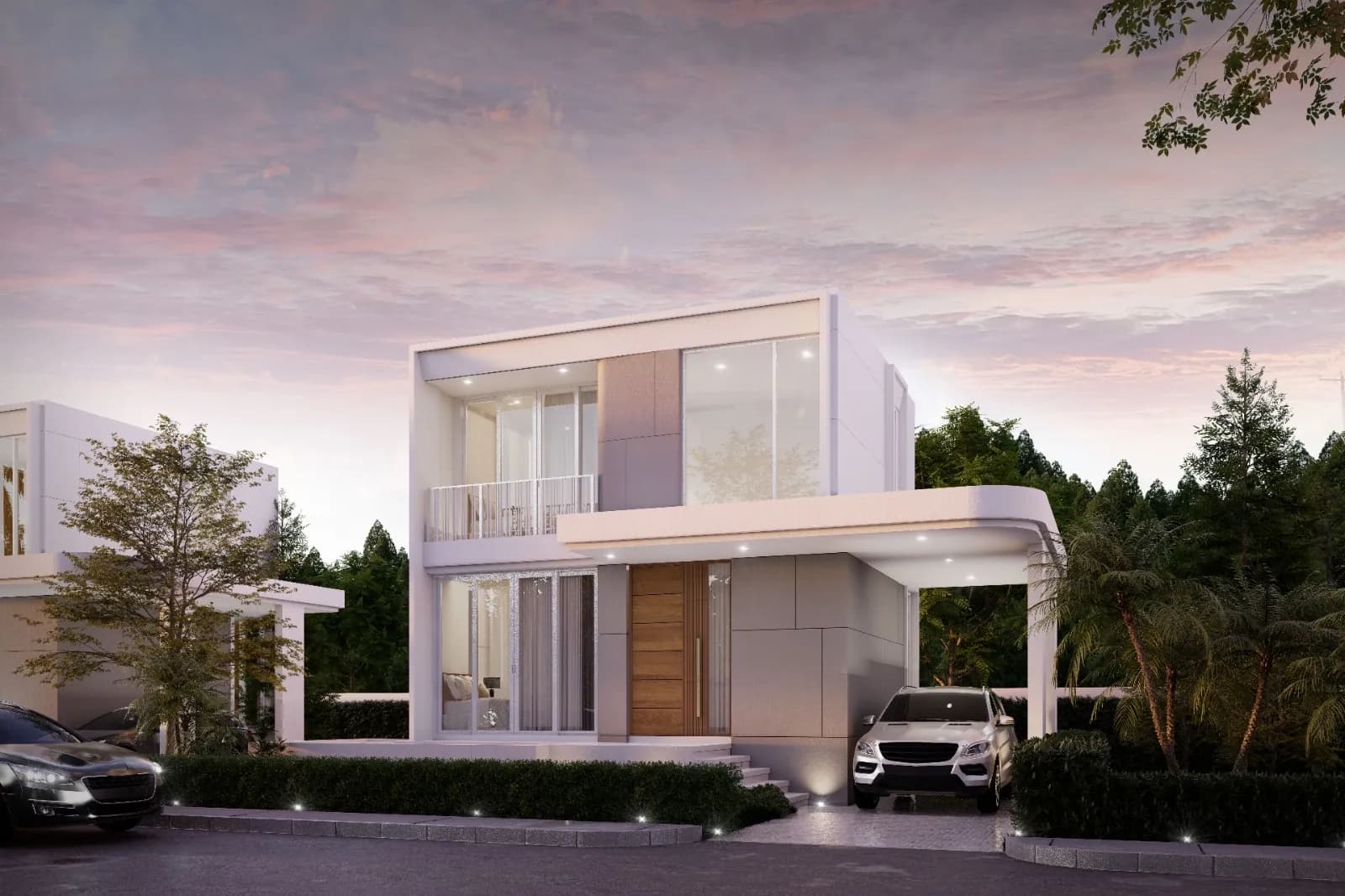 VIP Space Odyssey, Phuket: villa entrance and covered parking (rendering)