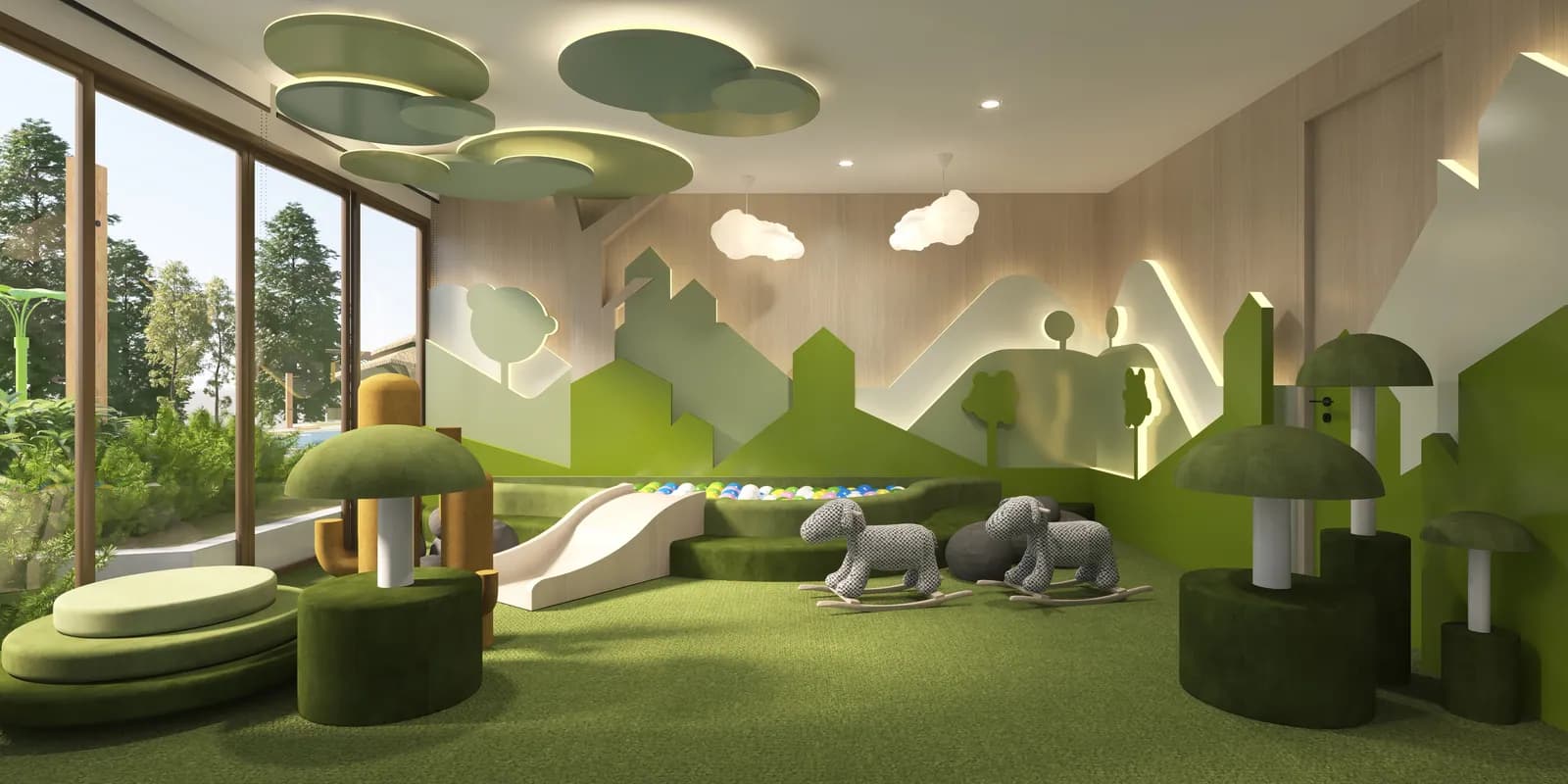 VIP Tropika, Phuket: children’s club with soft play furniture (rendering)