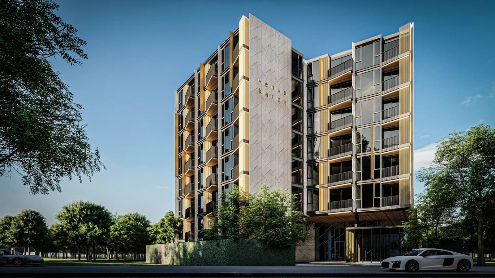 VIP Venus Karon, Phuket: residential building exterior with landscaped frontage (rendering)