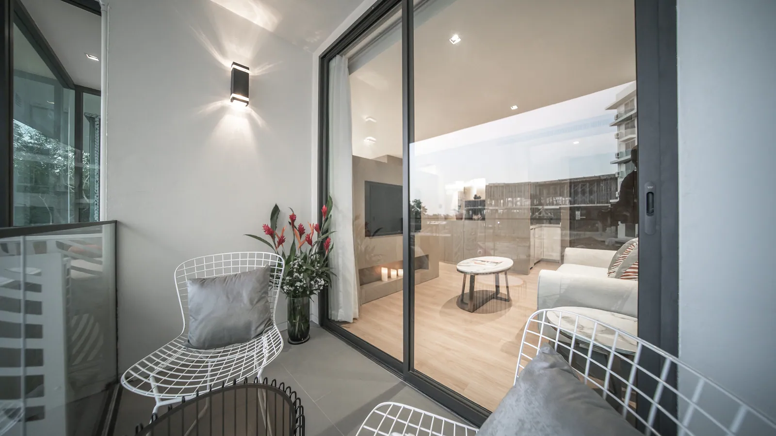 Wyndham La Vita, Phuket: one-bedroom residence balcony and living room entrance