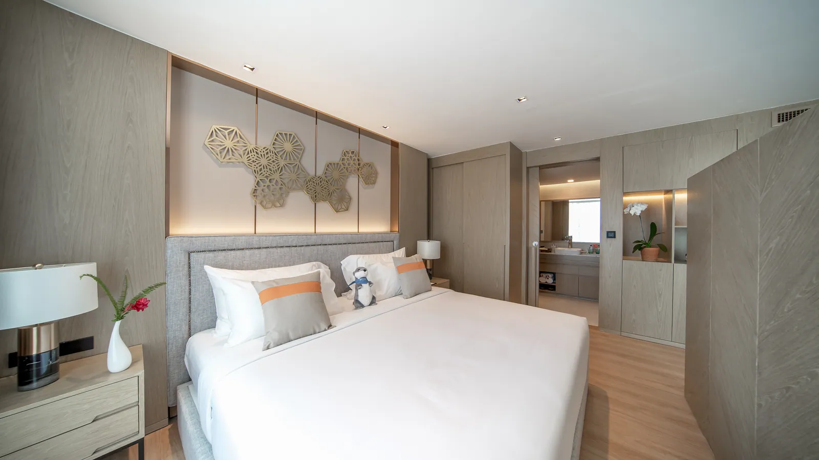 Wyndham La Vita, Phuket: furnished one-bedroom residence sleeping area