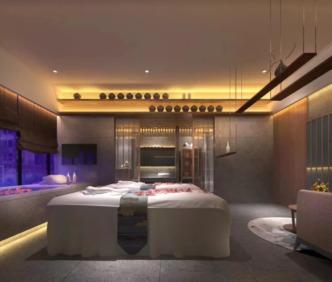 Wyndham La Vita, Phuket: spa treatment room design with a treatment bed (rendering)