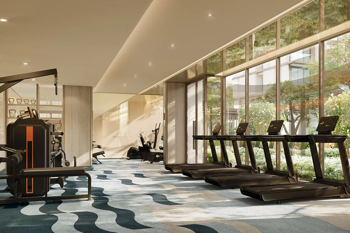 Canvaz Palette, Phuket: Fitness room (rendering)