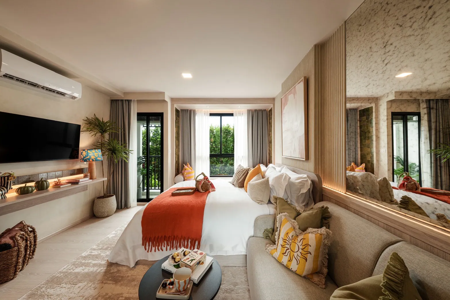 dcondo Cove, Phuket: type 1A show apartment with living and sleeping areas