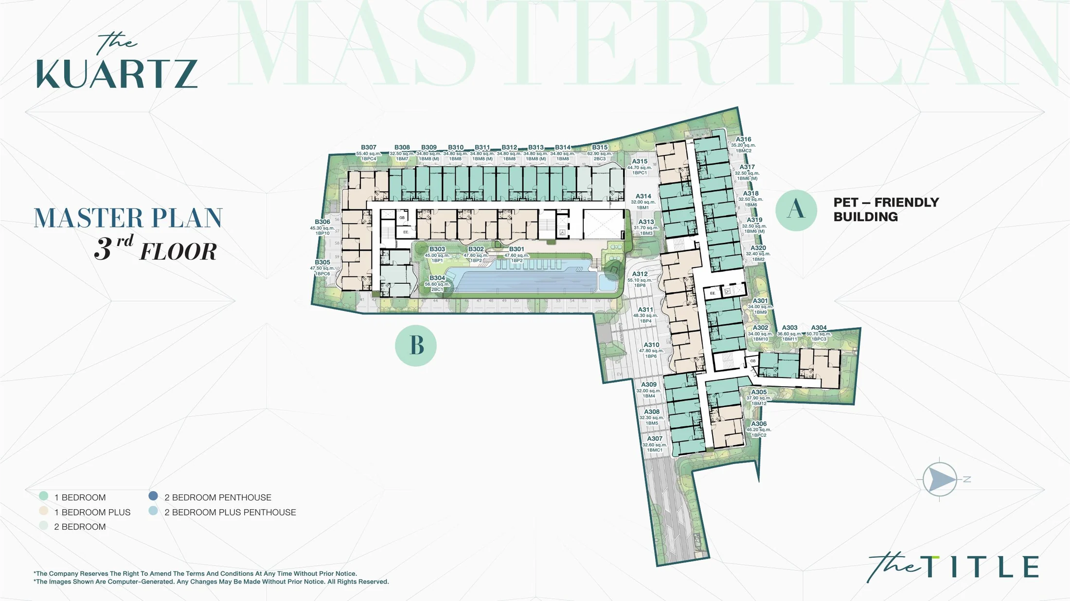The Title Kuartz, Karon: third-floor master plan