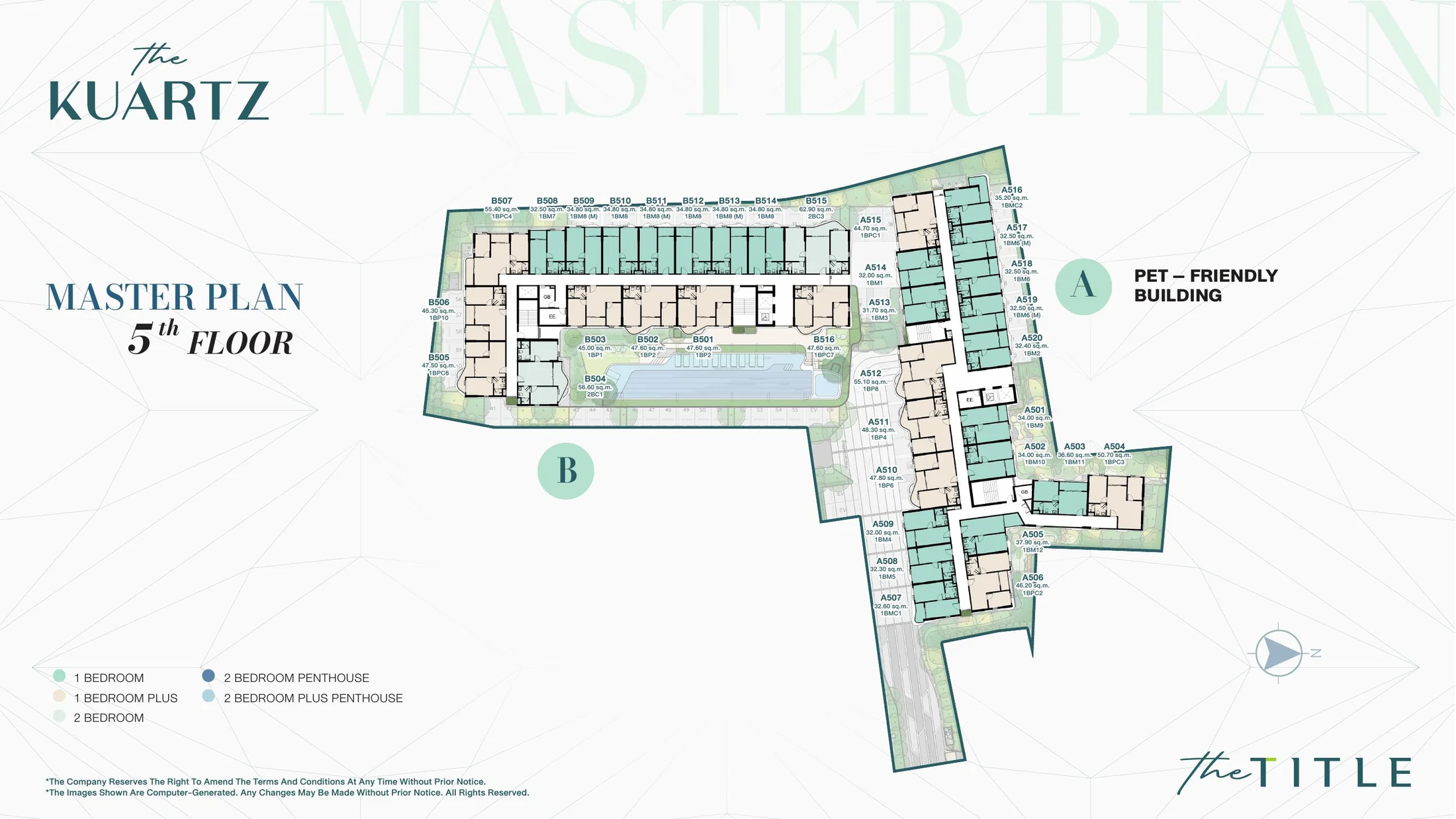 The Title Kuartz, Karon: fifth-floor master plan