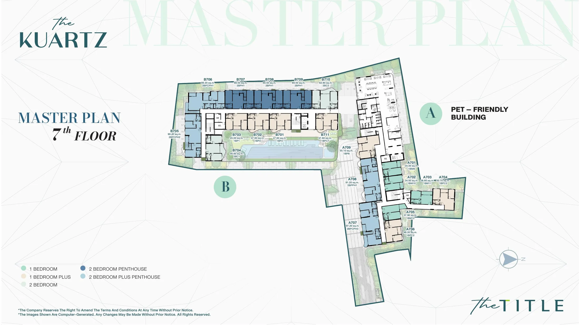 The Title Kuartz, Karon: seventh-floor master plan