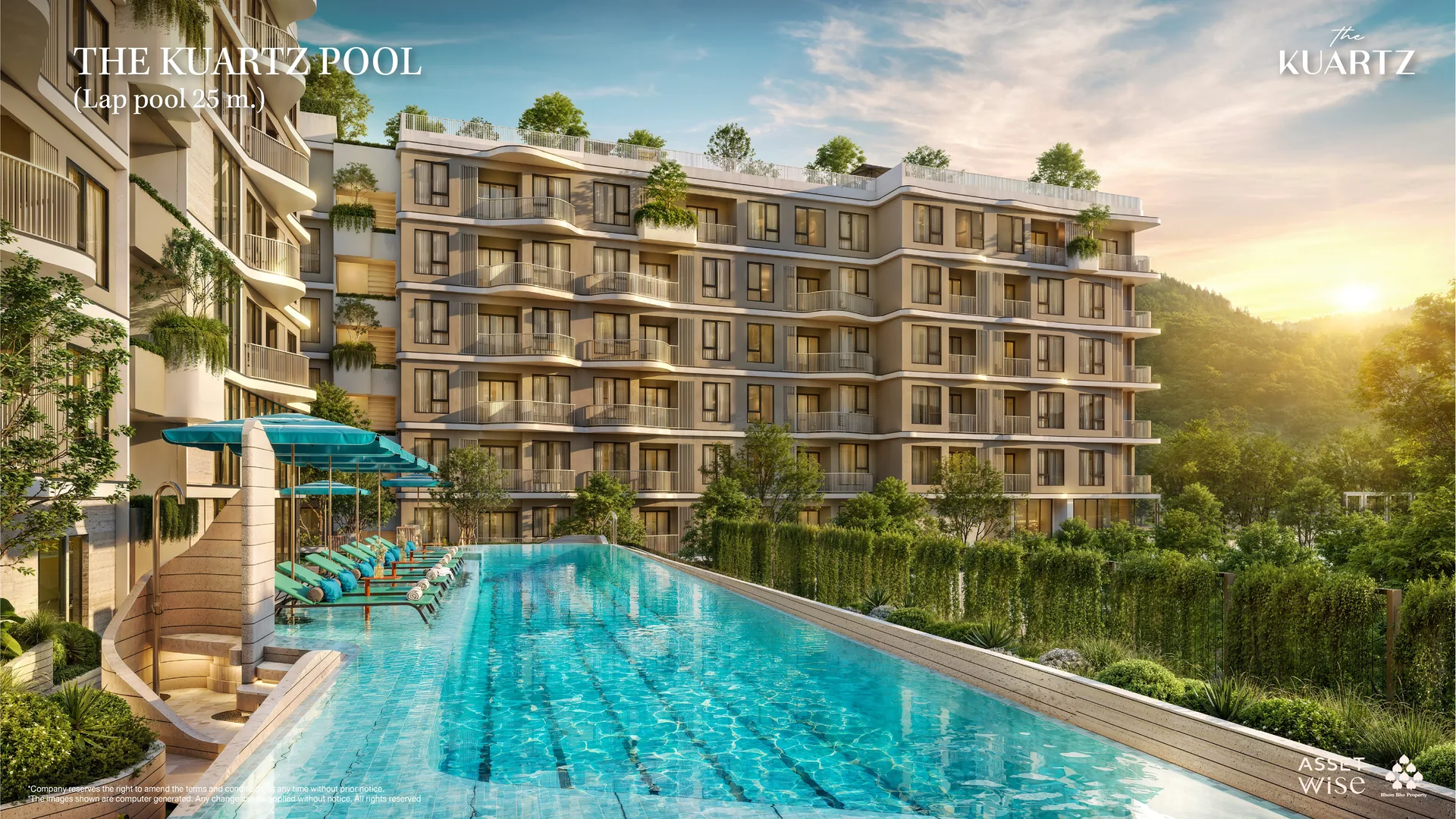 The Title Kuartz, Karon: 25-metre lap pool (rendering)