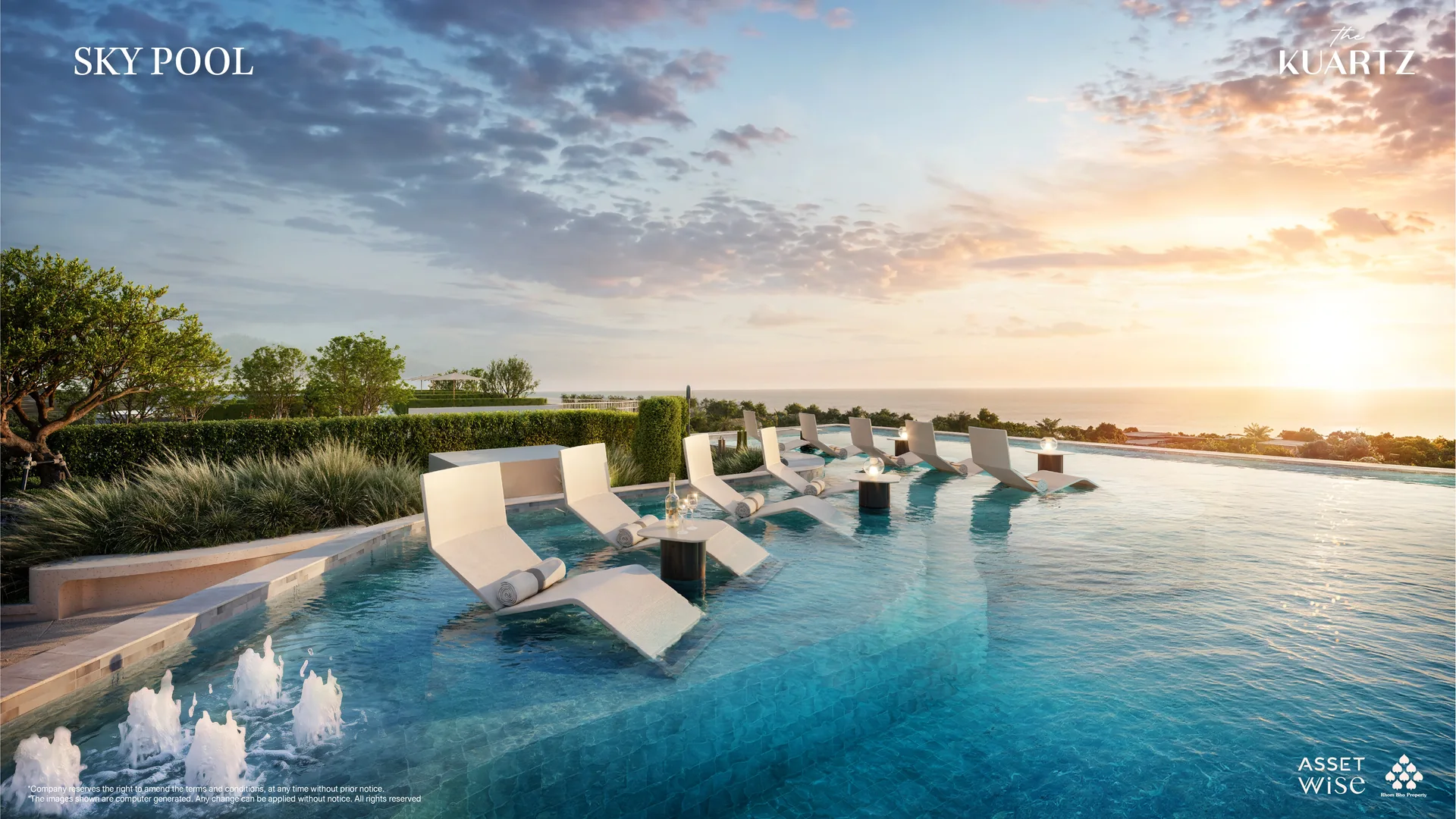 The Title Kuartz, Karon: rooftop sky pool (rendering)