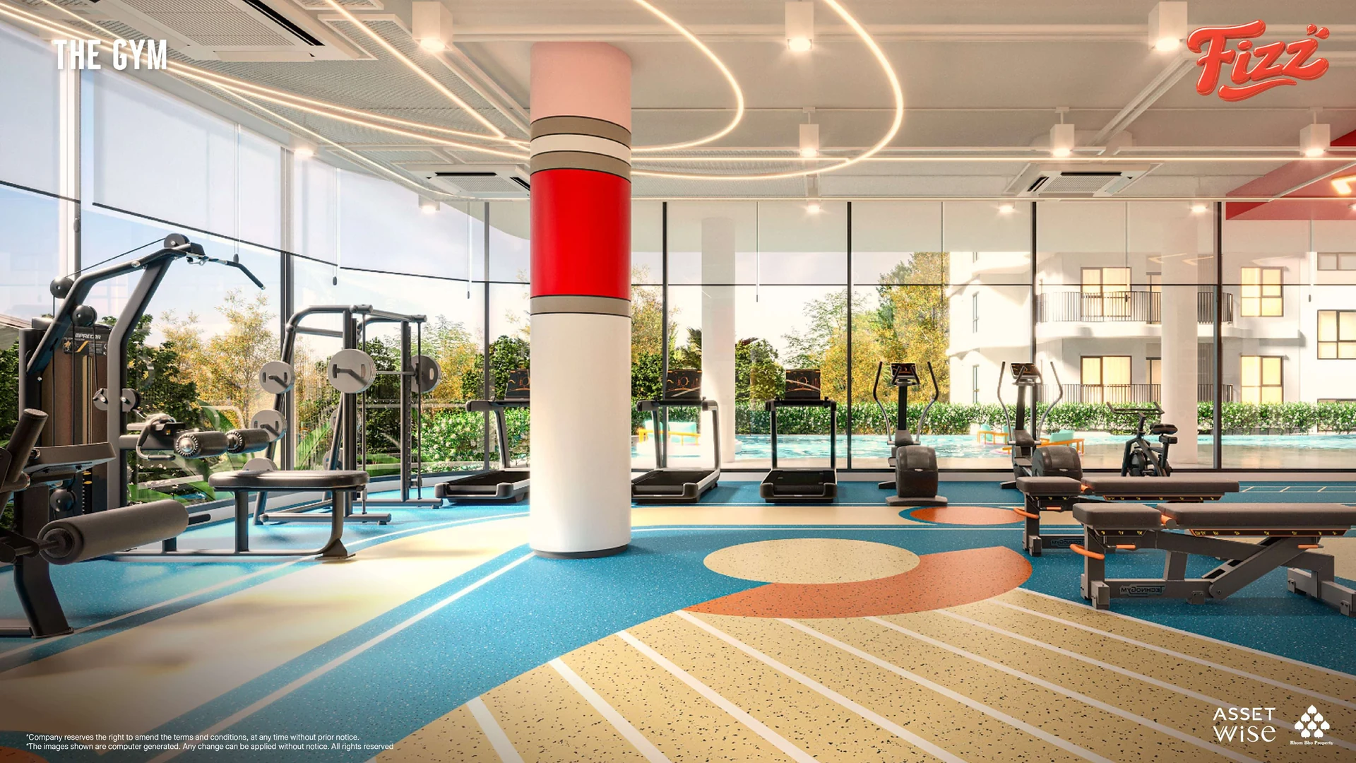 The Title Fizz Kata: fitness room (rendering)