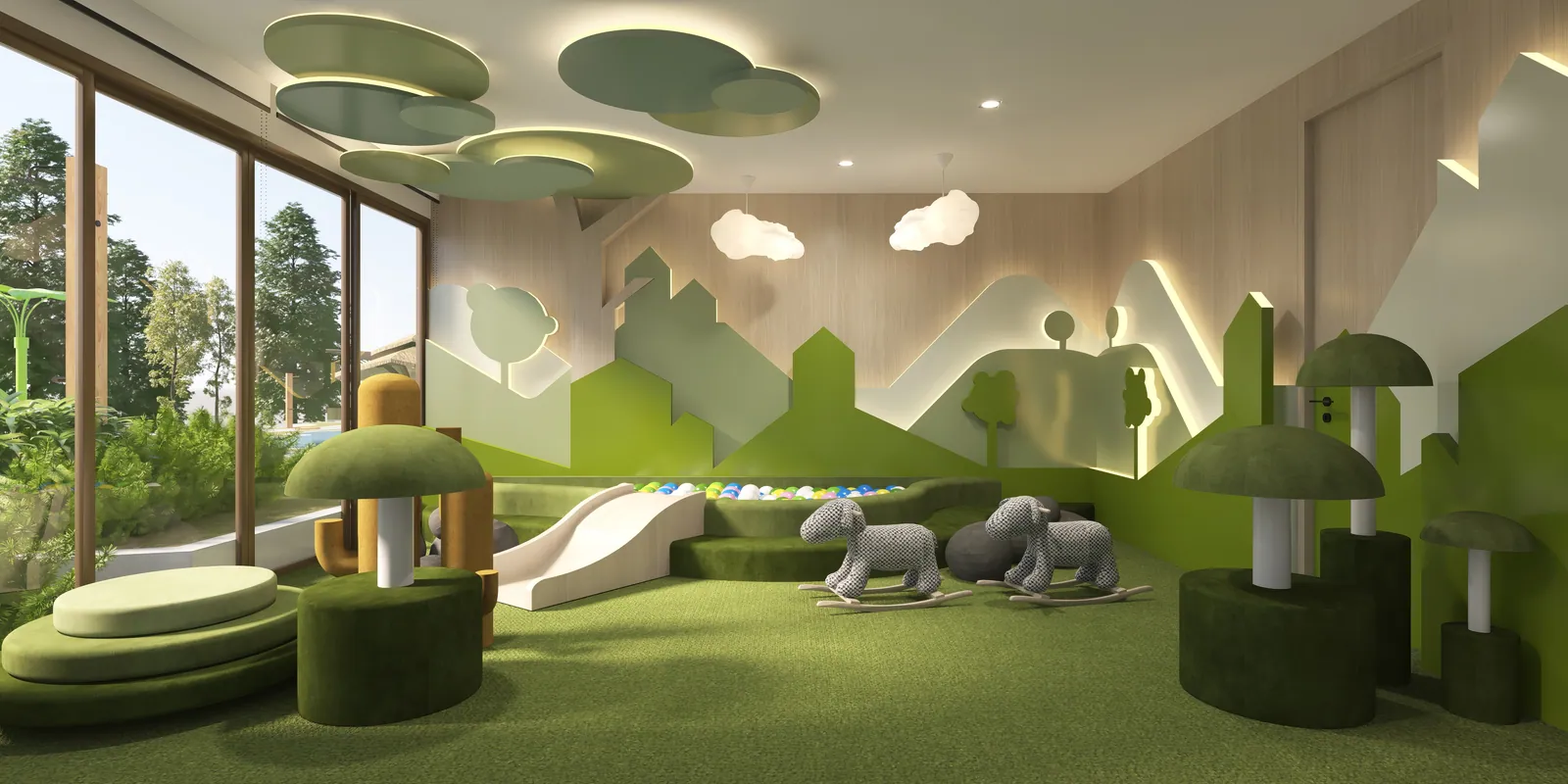 VIP Tropika, Phuket: children’s club with soft play furniture (rendering)